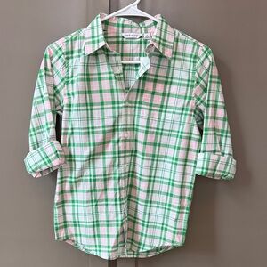 Janie and Jack Tags On boys button down shirt.